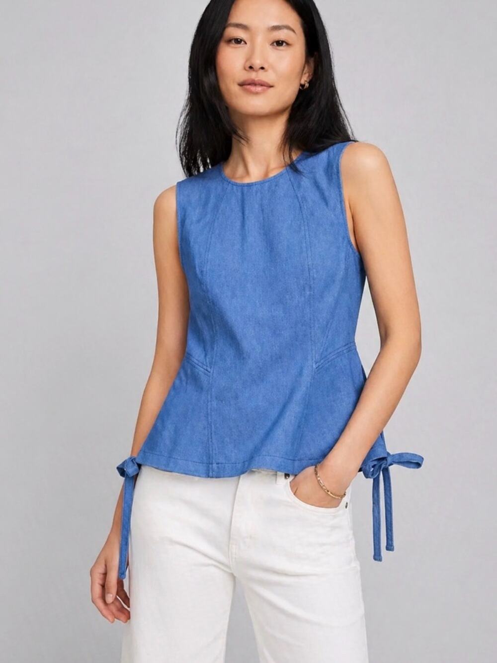 Derek Lam New York Sleeveless Peplum Top – Size 10 EUC